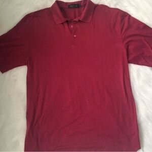 Bugatchi Red Polo Shirt Classic Knit Design